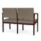 Lesro Lenox 2 Seat Tandem Seating W/ Arm, 44 in W 26 in L 31.5 in H LW2103 - alternate 3